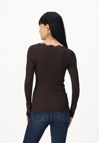 Rosemunde BENITA O NECK - Top s dlhým rukávom - dark espresso