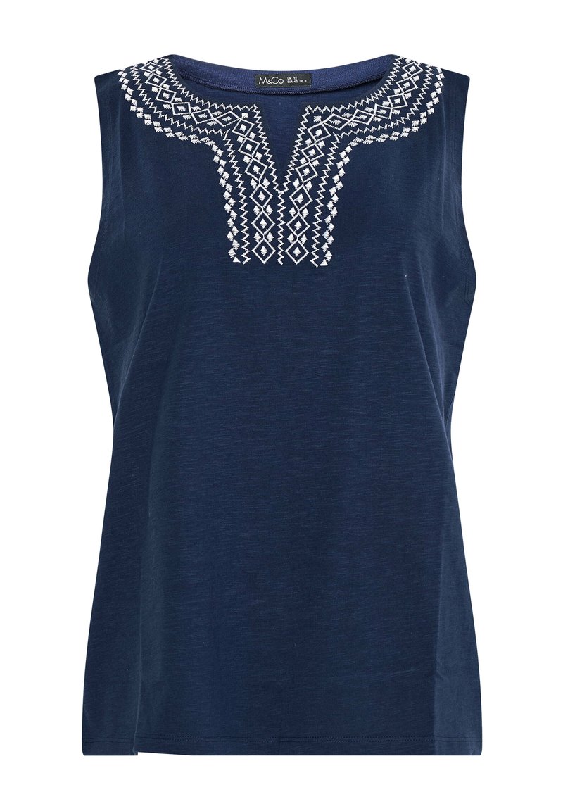 Jupe longue en viscose à motifs femme bleu