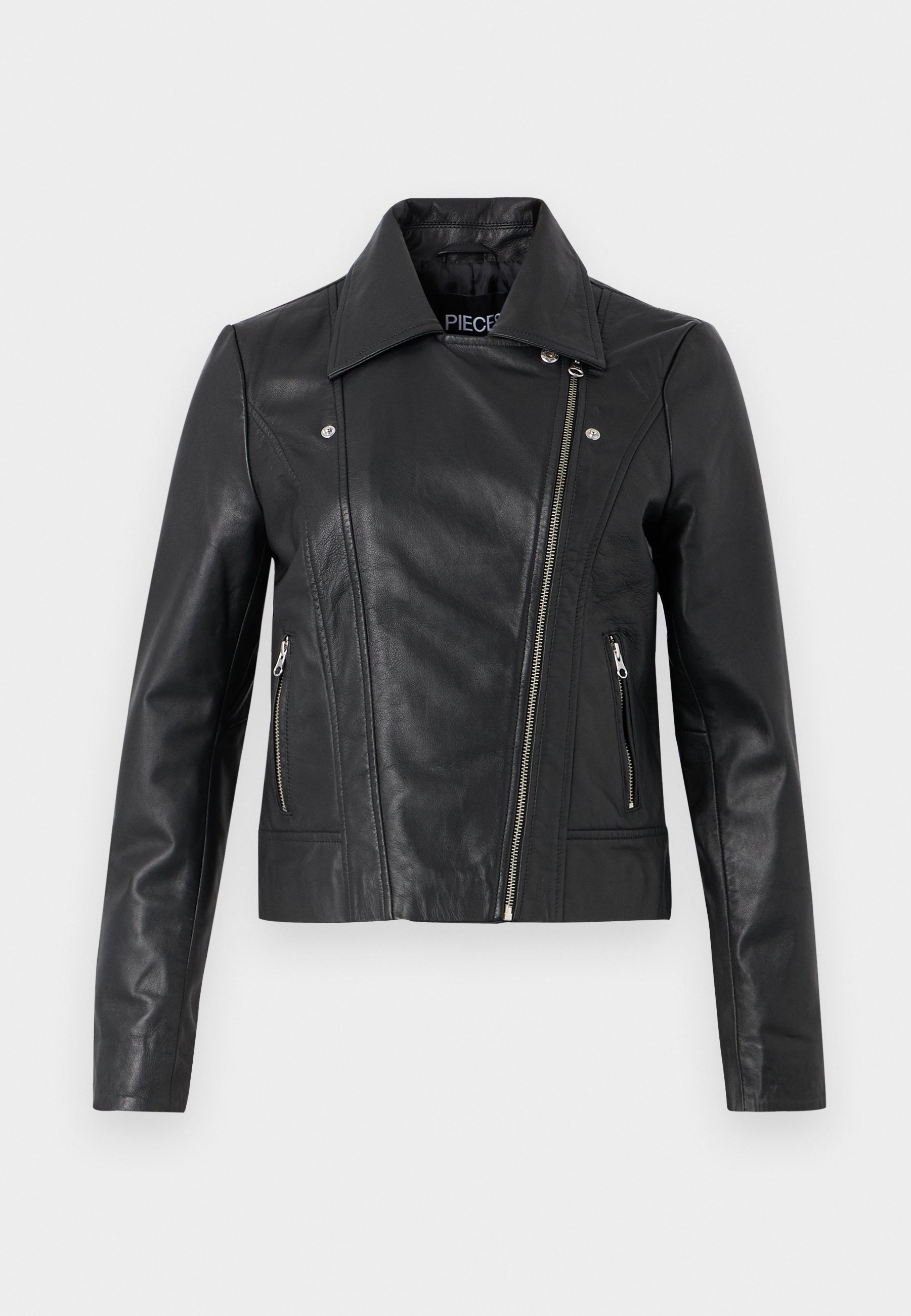 GAP MOTO - Leather jacket - black - Zalando.ie