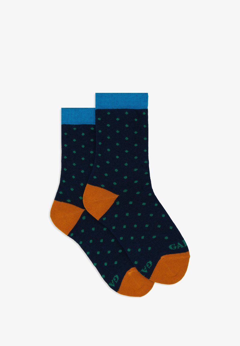 Gallo WITH POLKA DOTS - Calze - royal menta
