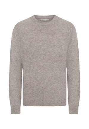 Striktrøje - taupe solid