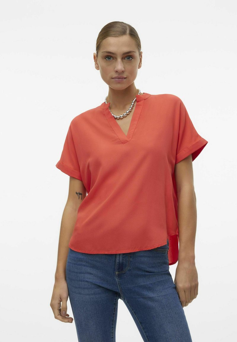 Vero Moda VMBEAUTY NOOS - Blouse - cayenne
