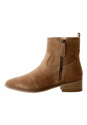REGULAR FIT - Cowboy-/Bikerstiefelette - tan brown suede