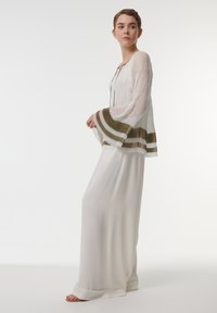 Leem PLEATED CONTRAST STRIPED - Blouse - white