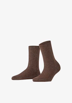 FALKE, SHINY RIB SOCKEN - Socken - dark brown