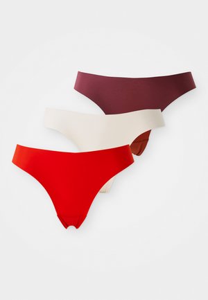 THONG HIGH LEG 3 PACK - Tango nohavičky - pink