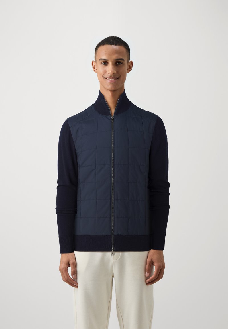 Belstaff KELBROOK  ZIP CARDIGAN - Cardigan - washed navy