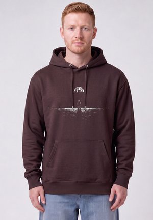 watapparel, LOST IN SPACE UNISEX - Hoodie - red brown