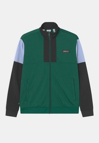 adidas Originals TRACK UNISEX - Mikina na zip - dark green/black/blue dawn