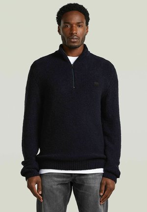 G-STAR, BOUCLE SKIPPER KNIT - Maglione - dk patriot blue