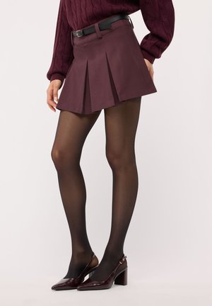 Terranova, GONNA TINTA UNITA - Gonna a campana - bordeaux scuro