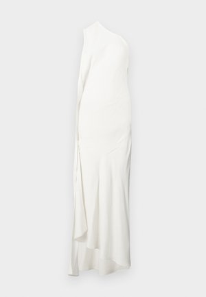 ONE SHOULDER CHAIN DETAIL DRESS - Rochie maxi - ivory