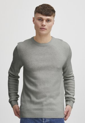 Solid DYLLON - Striktrøje - light grey melange