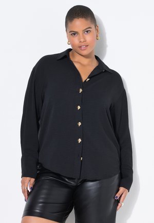 STATEMENT BUTTON  - Camicia - black
