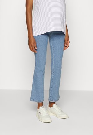 LEXY KICK FLARE PREGGO - Calças de ganga à boca de sino - westcoast plain light blue