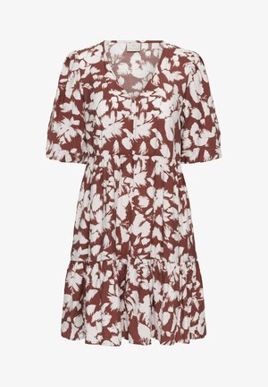 Kaffe, KAEVIE DRESS - Jurk - henna chalk flower