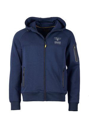 Sweatjakke - black/navy/green