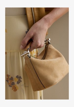 Lauren Ralph Lauren, SUEDE MINI BLAIKE SHOULDER BAG - Kabelka - beige