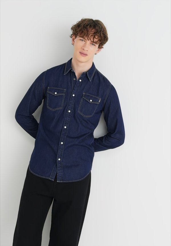 REGULAR - Shirt - denim4