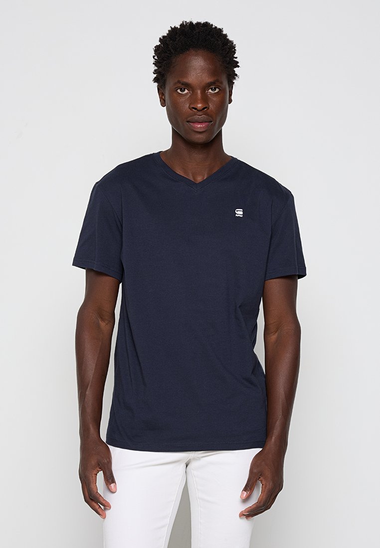 G-Star T-shirt basic donkerblauw