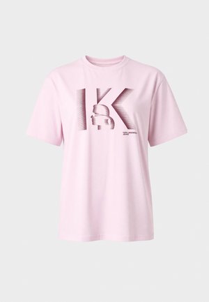 Karl Lagerfeld Jeans, REG K LOGO TEE - Тениска с щампа - lilac snow