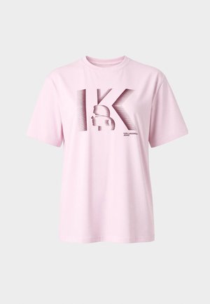 Karl Lagerfeld Jeans, REG K LOGO TEE - Тениска с щампа - lilac snow
