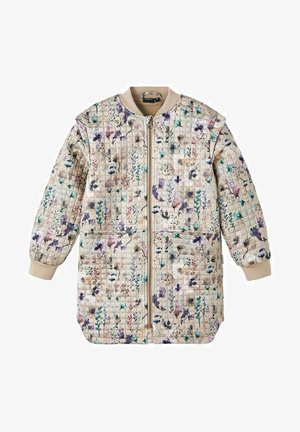 FLOWER QUILTED JACKET - Winter jacket - silver mink