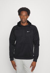 Nike Performance - Felpa con cappuccio - black/white Immagine in miniatura 1