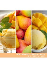 Yankee Candle SIGNATURE MEDIUM JAR MANGO ICE CREAM - Duftkerze - orange