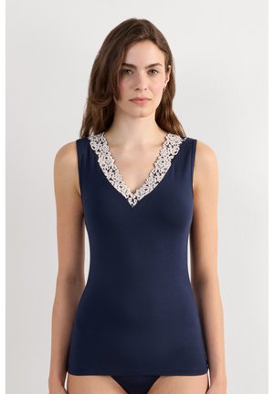 Intimissimi, PRETTY FLOWER - Unterhemd/-shirt - blue