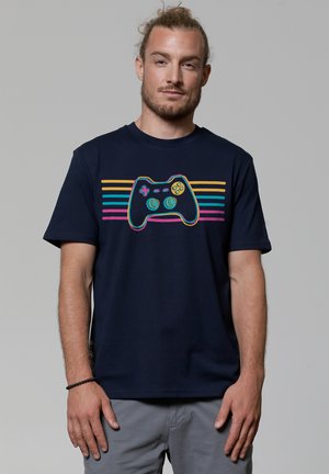 Print T-shirt - french navy