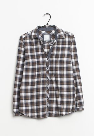 Button-down blouse - brown