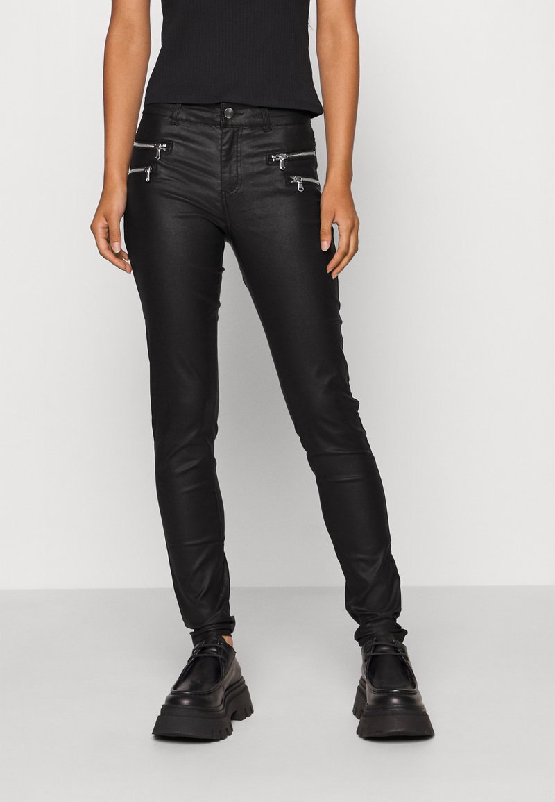 Vero Moda VMSEVEN ZIP PANT Jeans Skinny Fit black/zwart Zalando.nl