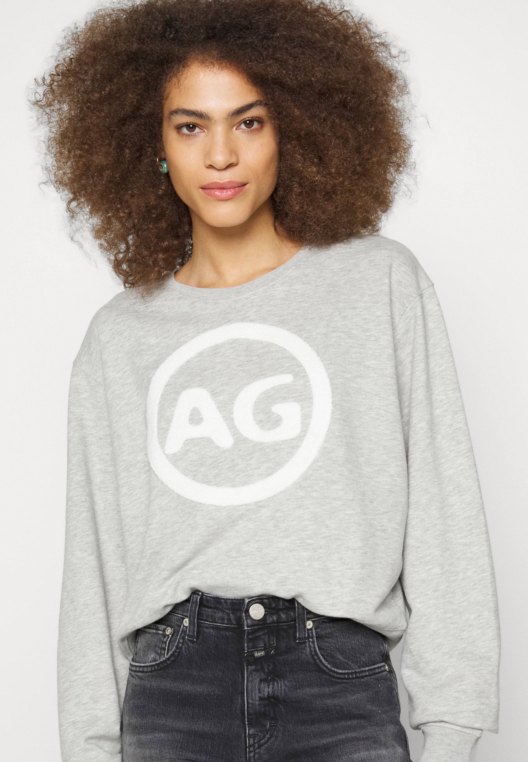 AG Jeans BOXY LOGO - Sweatshirt - grey 