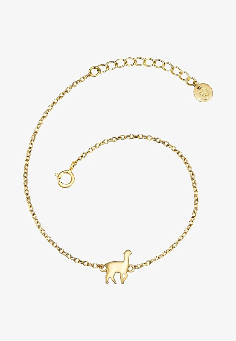 Bracciale in oro con un piccolo pendente a forma di lama testurizzato, dotato di un sicuro fermaglio a granchio e lunghezza regolabile.