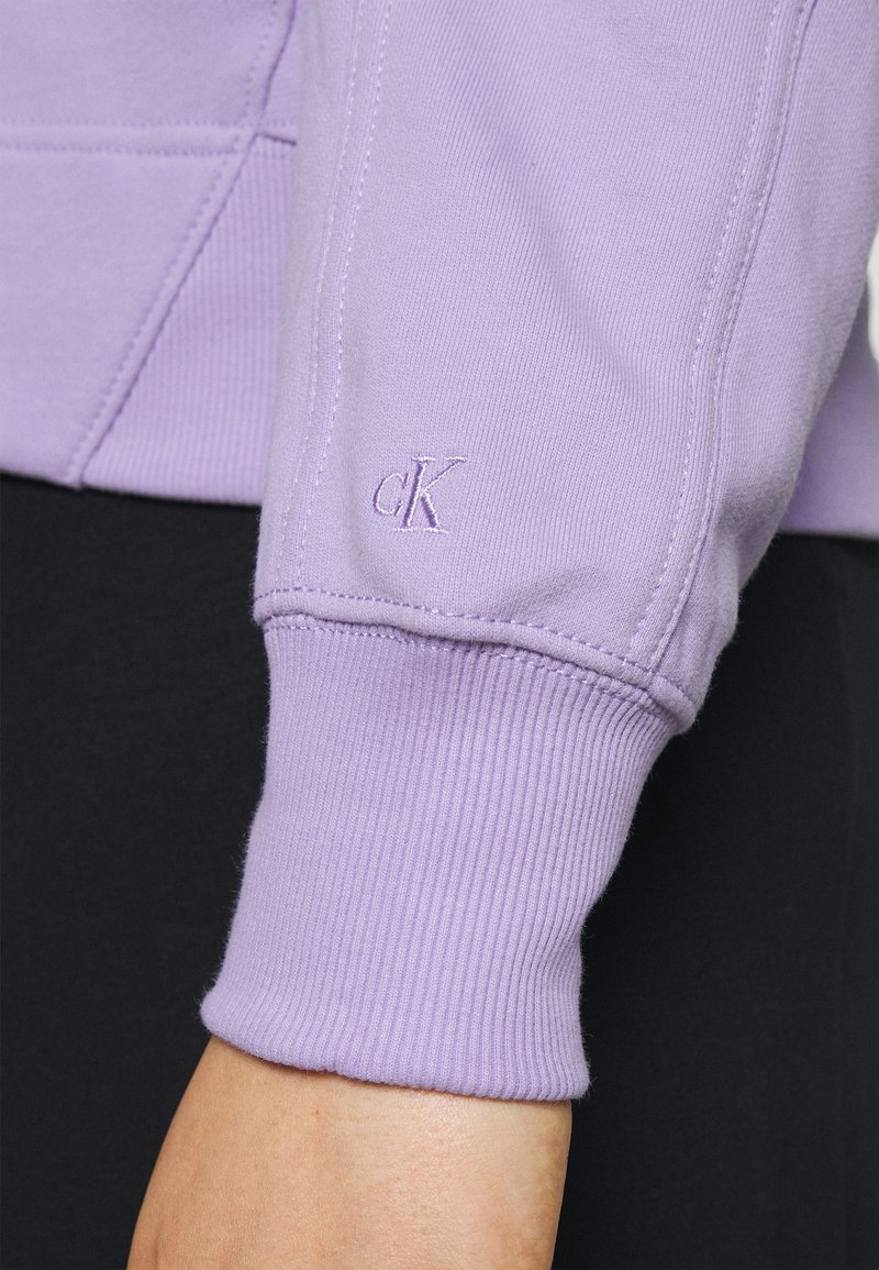 Calvin Klein Jeans Plus PLUS MICRO BRANDING HOODIE - Bluza z kapturem -  palma lilac/liliowy - Zalando.pl