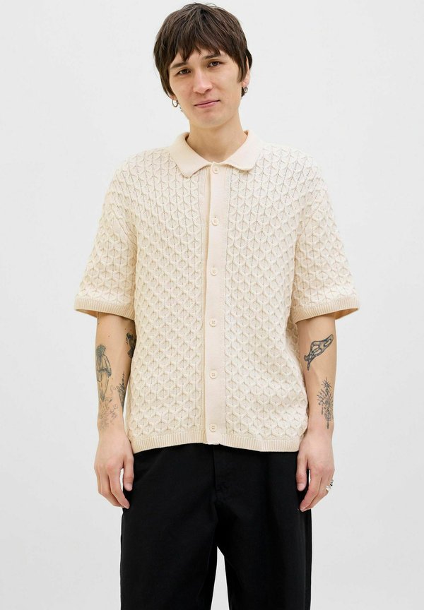 EINFARBIG - Strickjacke - sea salt