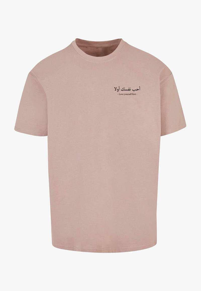 Merchcode LOVE YOURSELF FIRST HEAVY OVERSIZED Print T-shirt