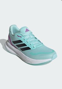 adidas Performance RUNFALCON 5 - Zapatillas running asfalto - semi flash aqua core black cloud white