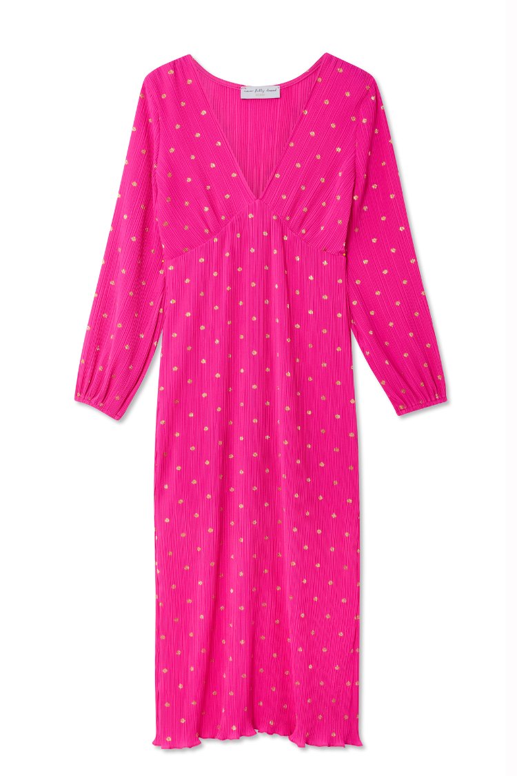 Never Fully Dressed Maxi-jurk donkerroze Never Fully Dressed Maxi-jurk donkerroze