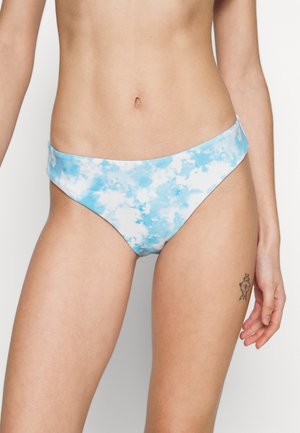 ONLY ONLMOLLY TIE DYE BRIEF - Slip bikini - cloud dancer/azure blue tie dye