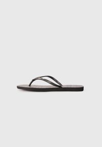 VIVA - T veida siksniņu sandales - black/gold-coloured