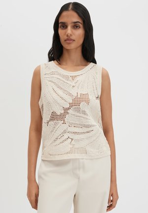 someday., SLIM CROCHET FLORAL - Top - natural glaze