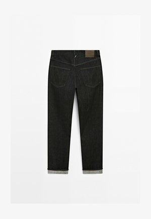Massimo Dutti, SELVEDGE FIT JEANS - Jean droit - black