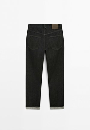 Massimo Dutti, SELVEDGE FIT JEANS - Jean droit - black