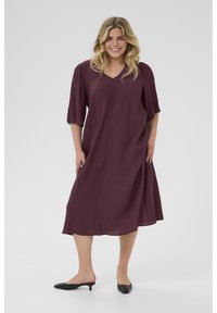 Kaffe Curve Vestido informal - fudge