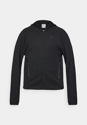 Champion C-TECH FULL ZIP HOODIE INTERLOCK - Majica s kapuljačom i patentnim zatvaračem - black