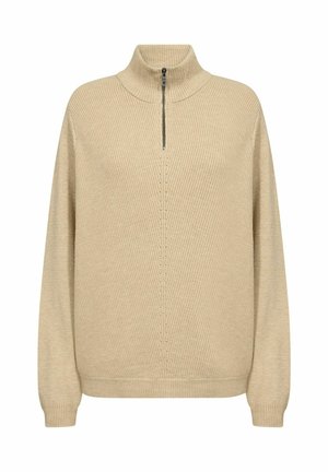 Stickad tröja - light brown
