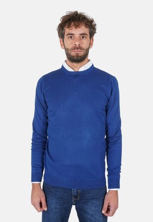 PULLOVER GIROCOLLO - Maglione - blu navy