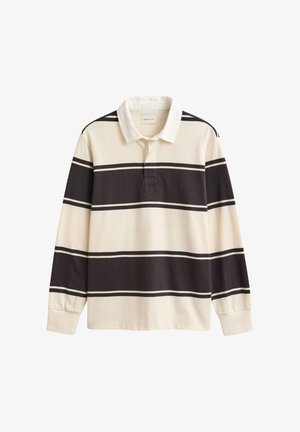 GANT, STRIPED RUGGER - Polokošeľa - charred wood brown